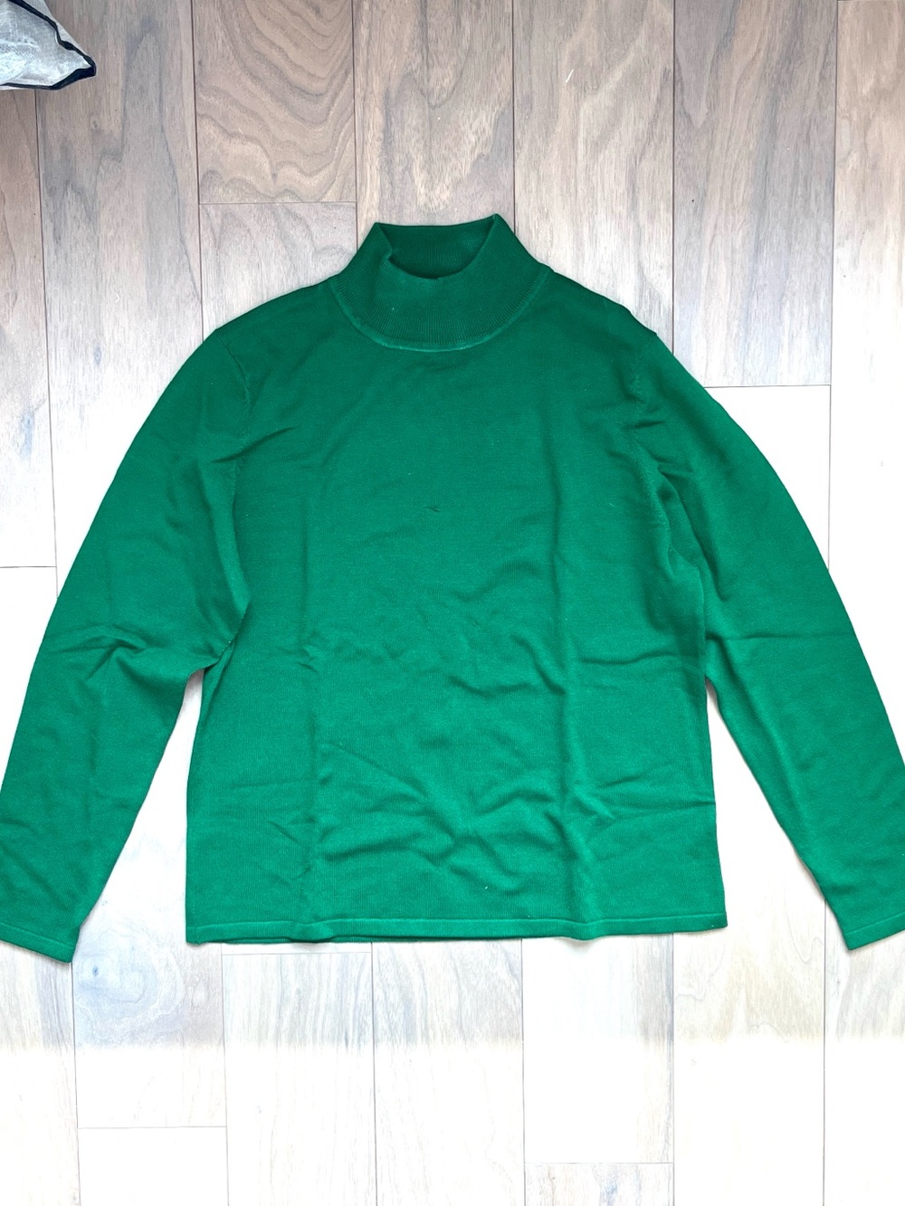 VTG Pendleton Silk Knit Emerald Green Sweater Size Petite M